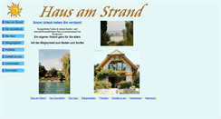 Desktop Screenshot of haus-am-strand.de