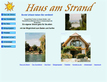 Tablet Screenshot of haus-am-strand.de